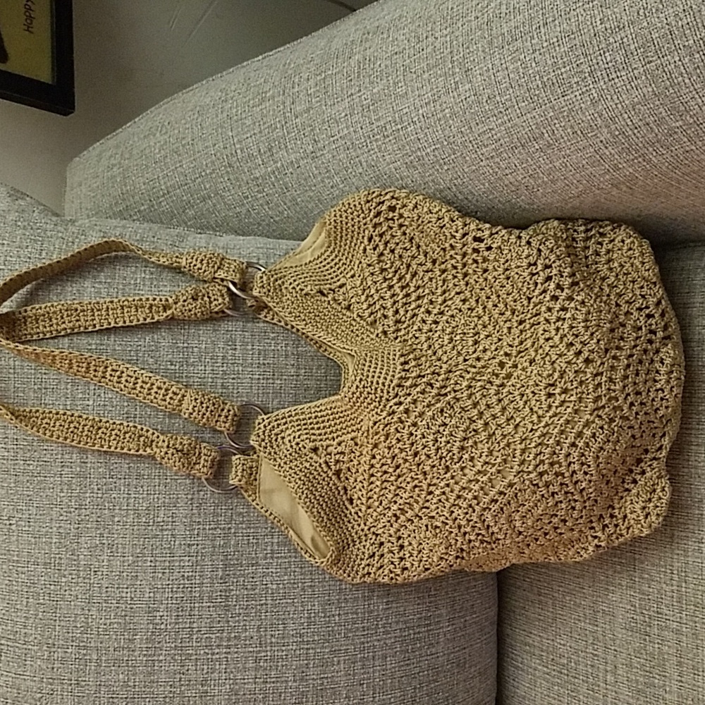 The Sak crochet boho bag nwot